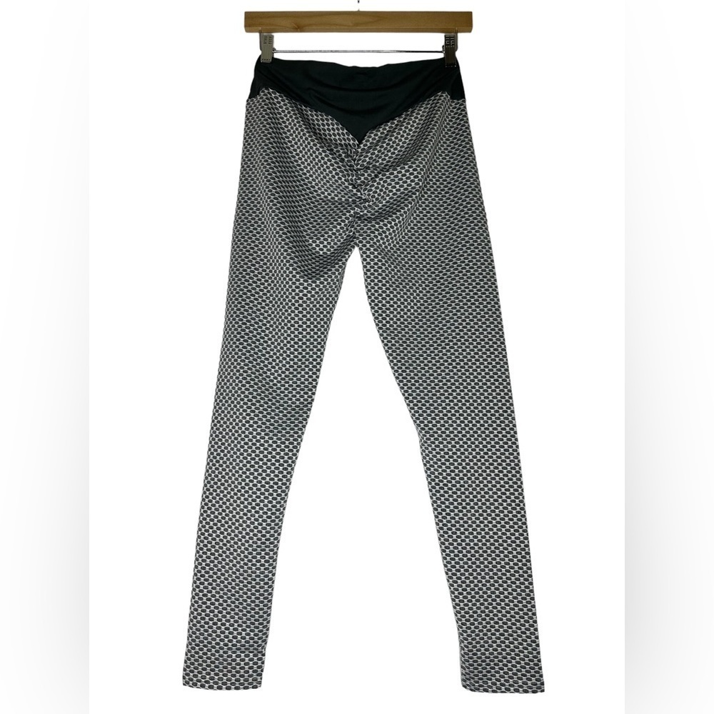 Grey High Waisted Spandex Yoga Leggings - Picture 7 of 16